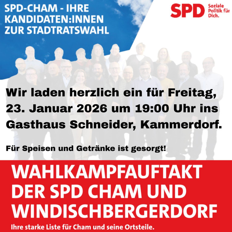 Einladung zum Wahlkampfauftakt 2026